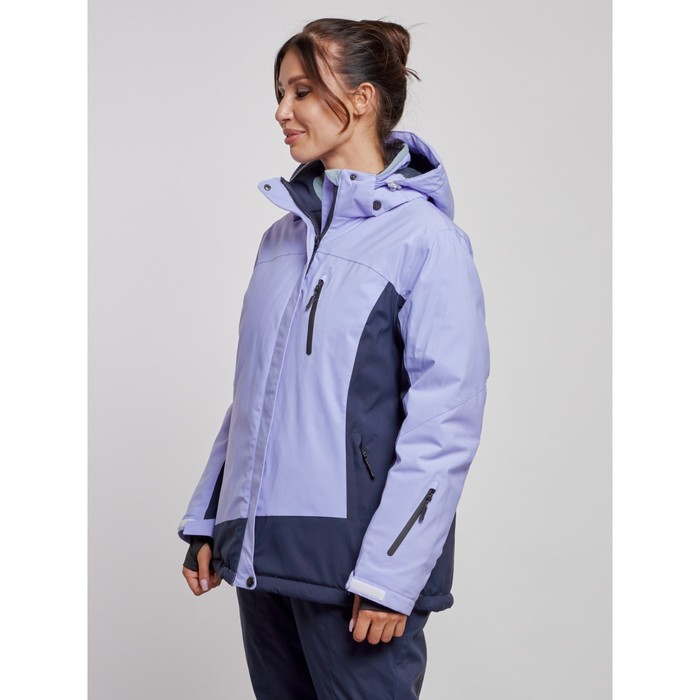 Горнолыжная куртка женская зимняя, размер 52, цвет фиолетовый
