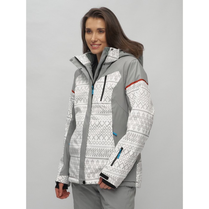 Горнолыжная куртка женская зимняя, размер 52, цвет белый