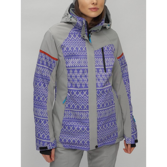 Горнолыжная куртка женская зимняя, размер 60, цвет фиолетовый