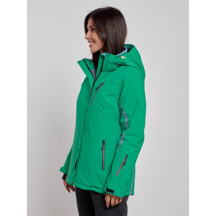Горнолыжная куртка женская зимняя, размер 42, цвет зелёный