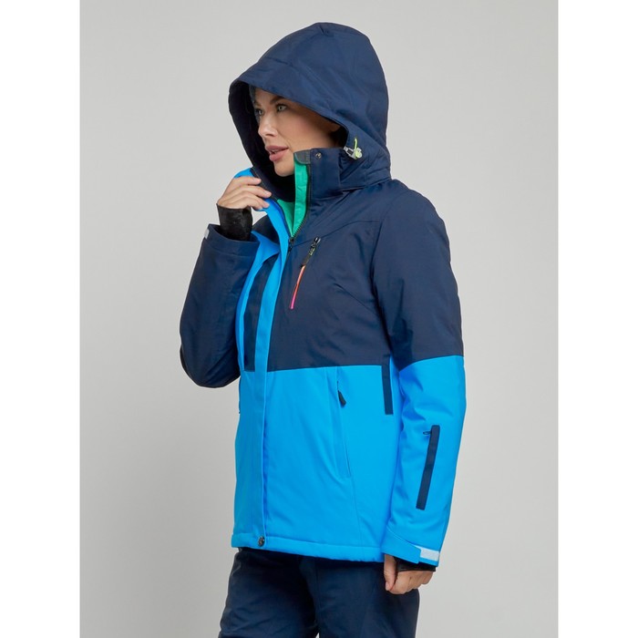 Горнолыжная куртка женская зимняя, размер 42, цвет синий