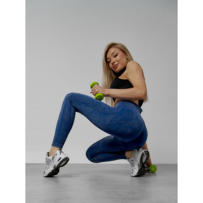 

Легинсы для фитнеса женские, размер 46, цвет синий