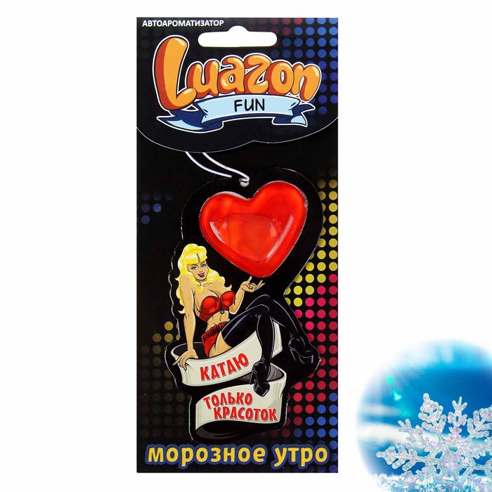 Ароматизатор в авто подвесной "Катаю только красоток", морозное утро