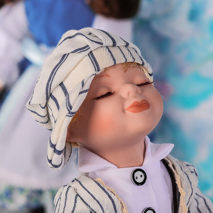 Кукла коллекционная парочка поцелуйчики "Саша и Саша" в наборе 2 шт