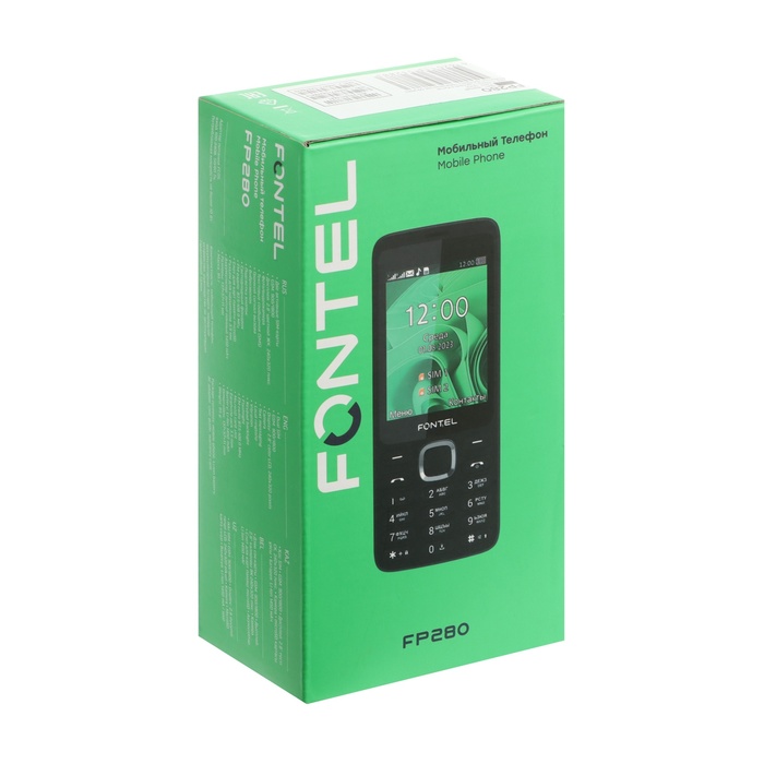 Сотовый телефон Fontel FP280, 2.8, 2 sim, microSD, 1450 мАч, чёрный