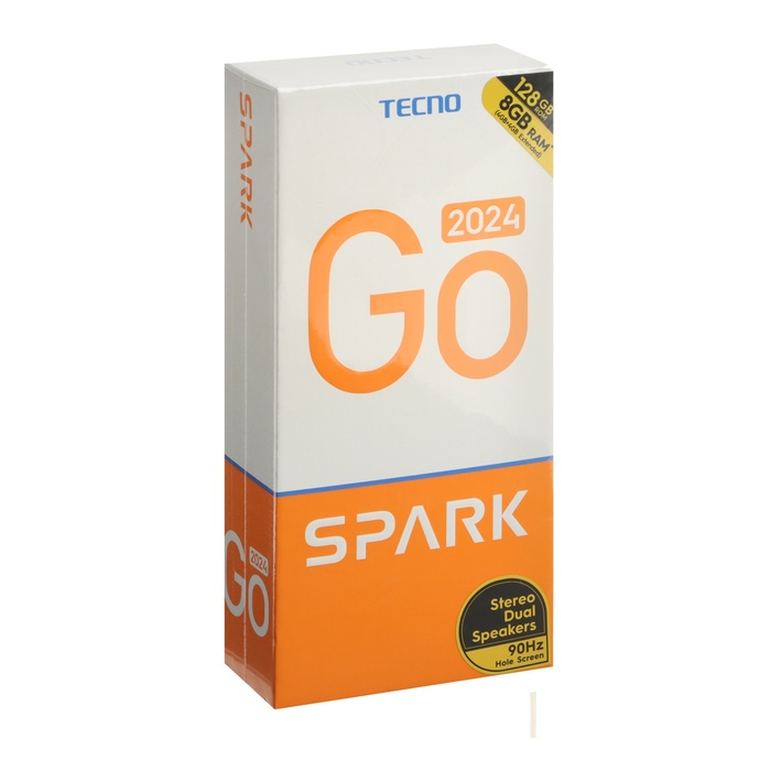 Смартфон Tecno Spark Go 2024, 6.6, 4Гб, 128Гб, 13Мп, 8Мп, 2sim, 5000мАч, черный