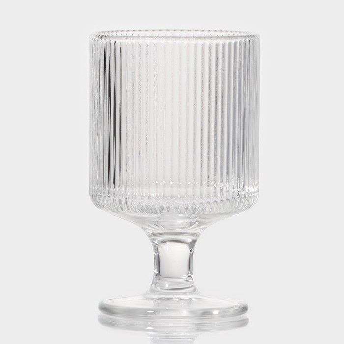 Бокал стеклянный «Грани», 250 мл, 7,3×12 см бокал стеклянный для вина magistro грани 250 мл 8×14 5 см цвет прозрачный