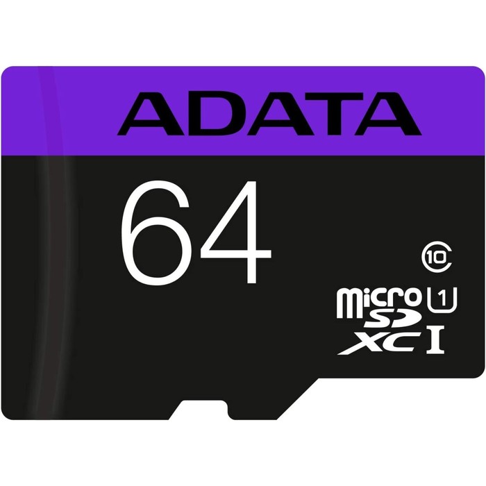 карта памяти microsdxc 64gb a data ausdx64gui3v30sa2 ra1 Карта памяти microSDXC A-Data 64GB AUSDX64GUICL10-RA1 + adapter