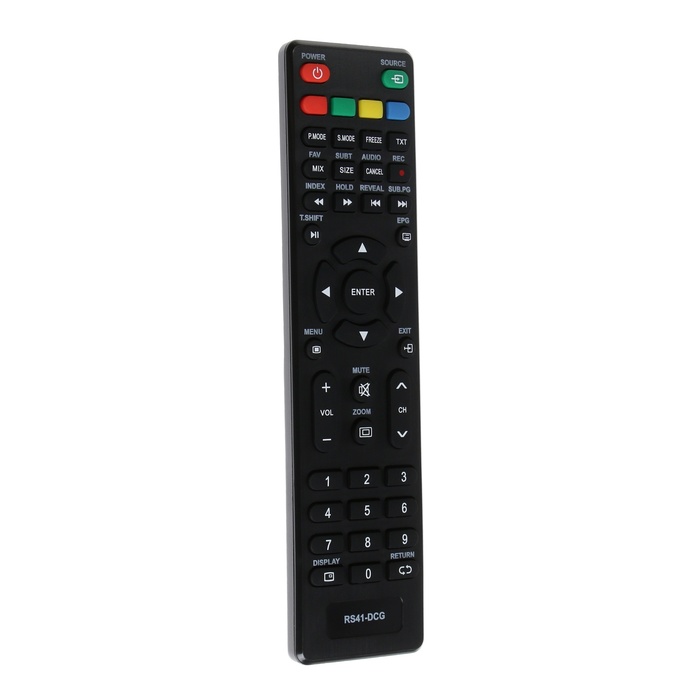 Пульт ДУ Huayu RS41-DCG, Для ТВ, универсальный, черный пульт huayu rm c364gy для телевизора jvc