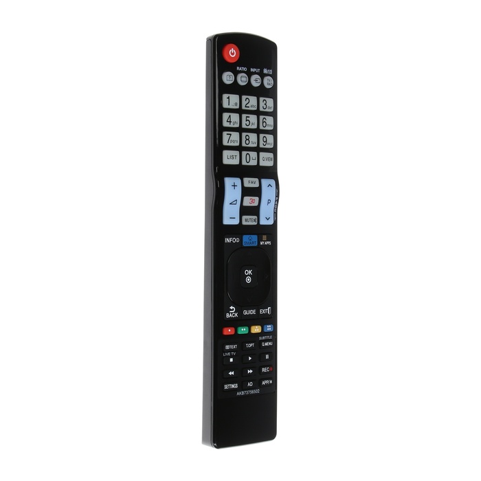 Пульт ДУ Huayu LCD AKB73756502, Для ТВ LG, универсальный, черный пульт huayu для lg akb73756502 hlg322