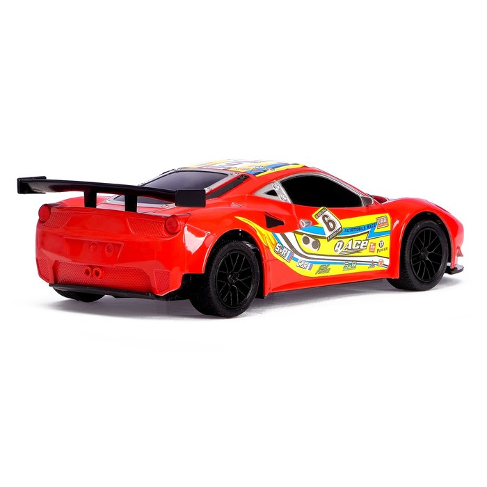 Машина радиоуправляемая "Гонка", работает от батареек, МИКС