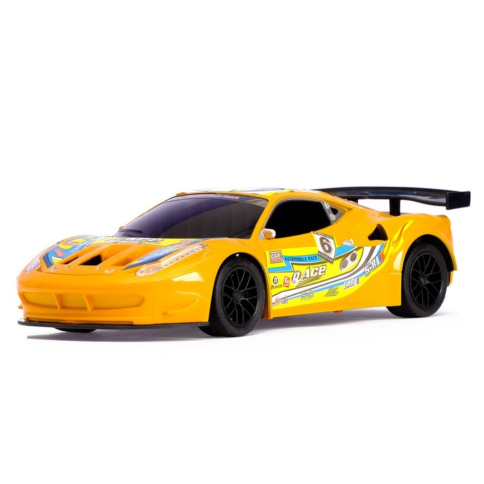 Машина радиоуправляемая "Гонка", работает от батареек, МИКС