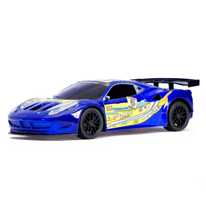 Машина радиоуправляемая "Гонка", работает от батареек, МИКС