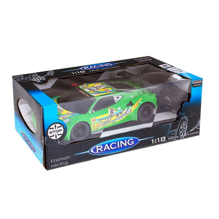 Машина радиоуправляемая "Гонка", работает от батареек, МИКС