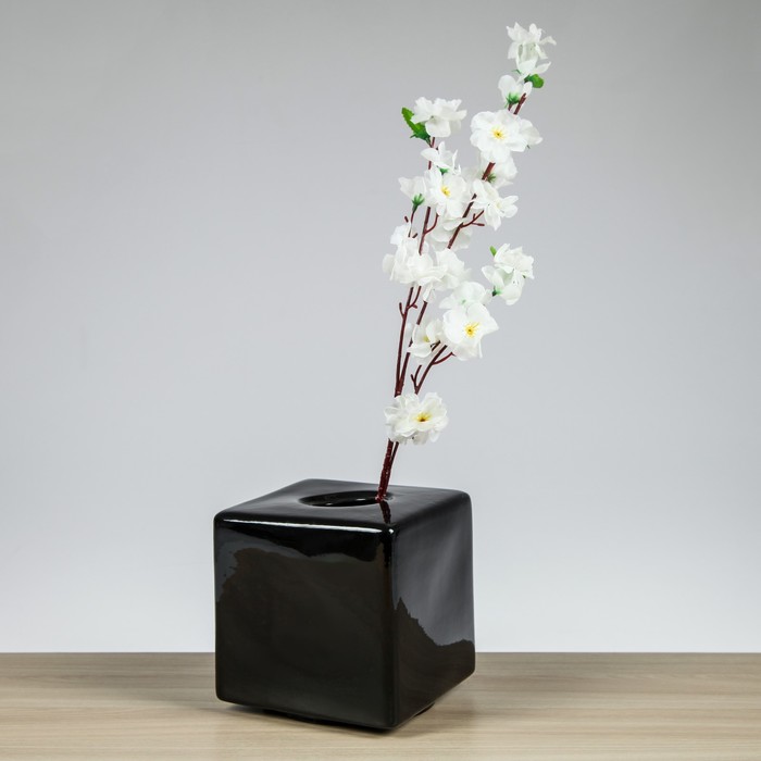 Ваза "Куб" чёрный