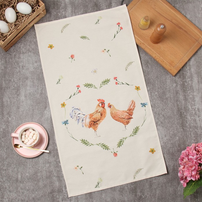 

Полотенце "Этель" Hen love 40х73см, 100% хл, саржа 190 г/м2