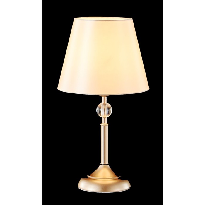 

Настольная лампа Crystal Lux, Flavio 0640/501, E14, 1х60 Вт, 40х22х22 см, цвет золотой