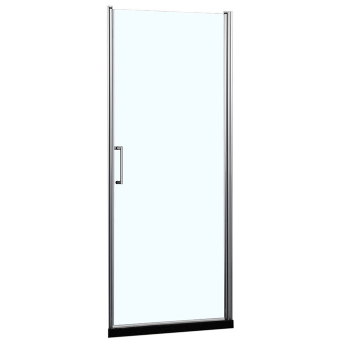 Душевая дверь в нишу Azario MILTON 900х2000 мм, стекло прозрачное 6 мм, профиль серебро