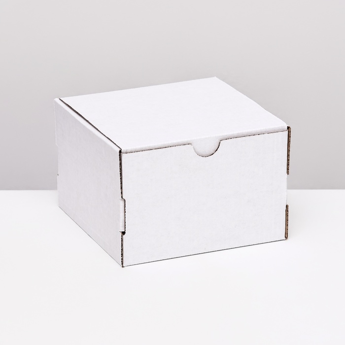 цена Коробка самосборная, белая, 15 х 15 х 10 см
