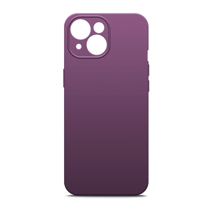 

Чехол BoraSCO для iPhone 15 Plus, Soft Touch, силикон, микрофибра, фиолетовый