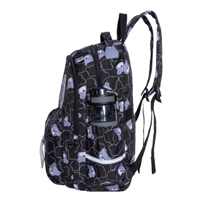 

Рюкзак молодёжный 43 х 30 х 16 см, Merlin, чёрный/синий S299