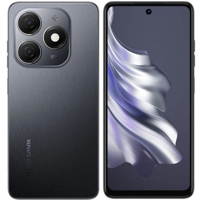 Смартфон Tecno Spark 20, 6.6, 8 Гб, 128 Гб, 50 Мп, 32 Мп, 2 sim, 5000 мАч, NFC, черный смартфон realme c35 6 6 lcd 2 sim 4 гб 128 гб 50 мп 8 мп 5000 мач nfc зеленый