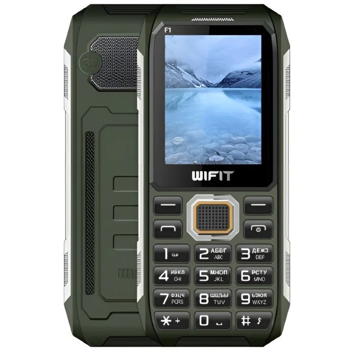Сотовый телефон Wifit WIPHONE F1, 2.4, 2 sim, 32Мб, 2000 мАч, зеленый