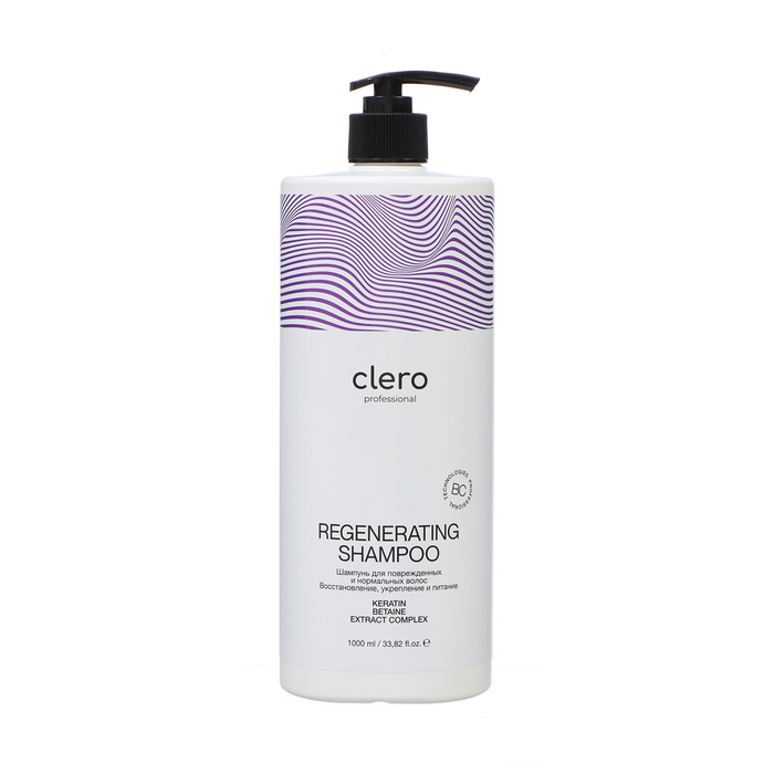 цена Шампунь для волос Clero Professional Восстанавливающий, 1 л