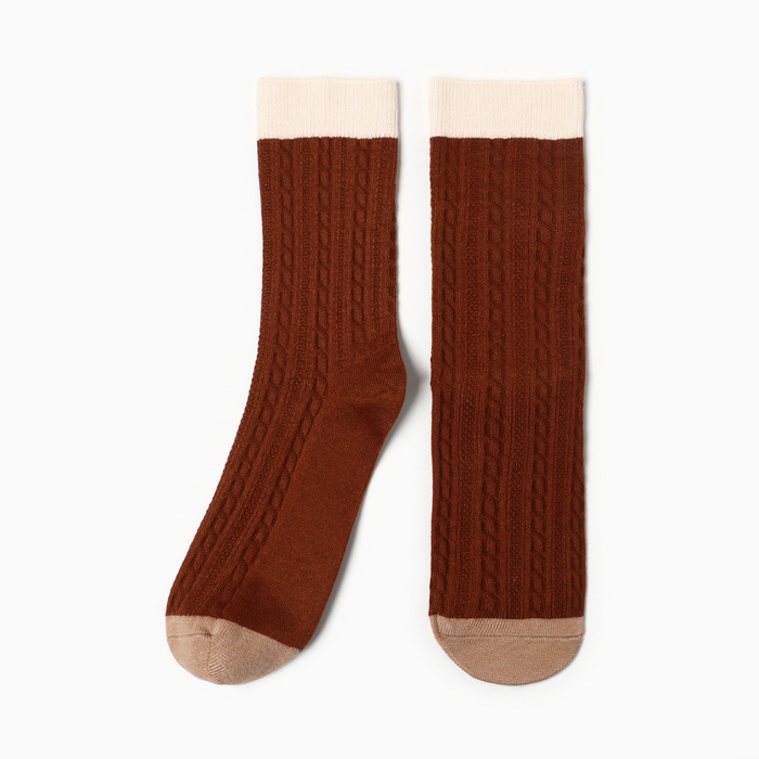 Носки женские, цвет коричневый размер 36-40 носки женские цвет коричневый размер 36 40