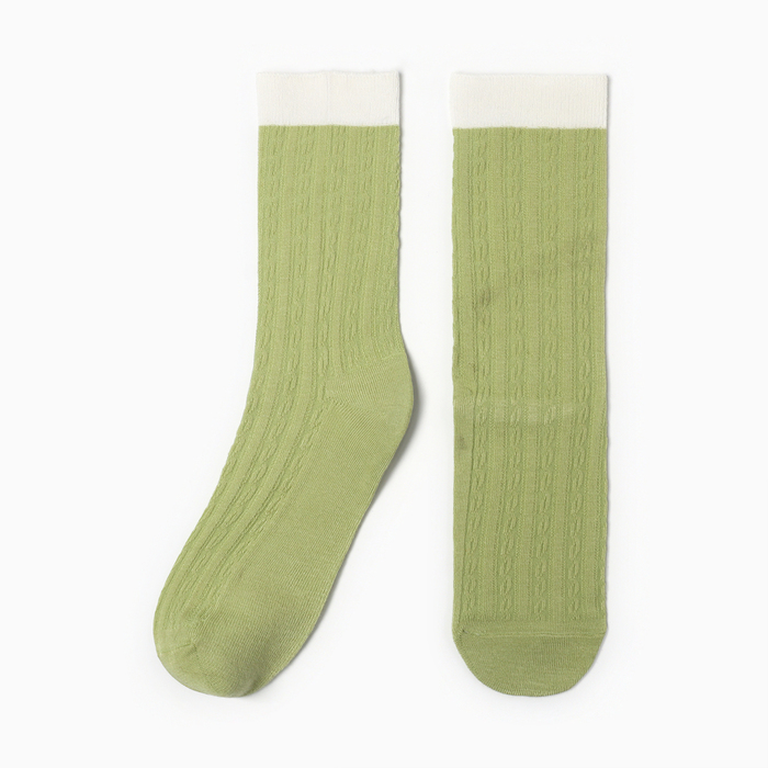 Носки женские, цвет зеленый размер 36-40