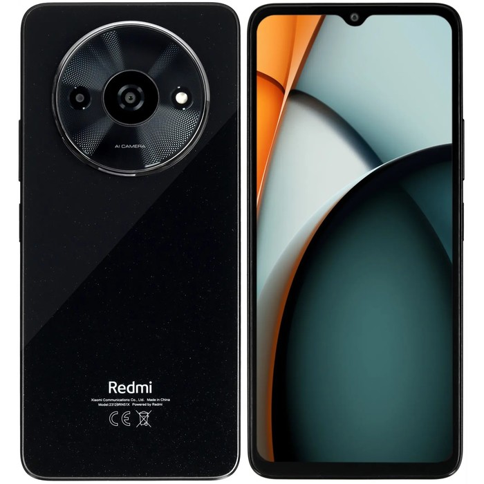 Смартфон Xiaomi Redmi A3, 6.71, IPS, 4 Гб, 128 Гб, 8 Мп, 5 Мп, 5000 мАч, черный смартфон realme narzo 50i prime 6 5 4 гб 64 гб 8 мп 5 мп 5000 мач зеленый