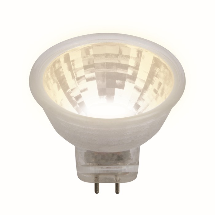 Лампа светодиодная Uniel, GU4, 3 Вт, свечение тёплое белое лампа светодиодная uniel 3вт gu4 12в mr11 195лм спот штырьковый
