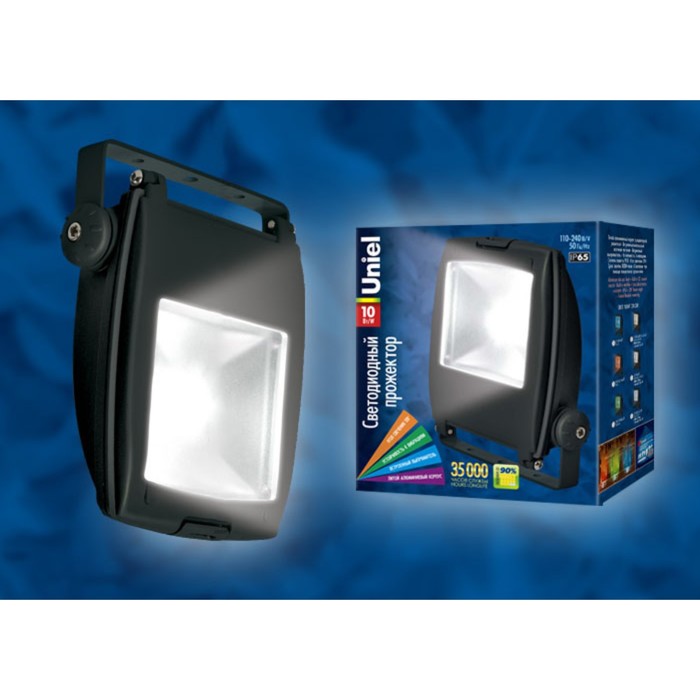 

ULF-S02-10W/NW IP65 110-240В Прожектор светодиодный. Корпус черный. Цвет свечения белый.