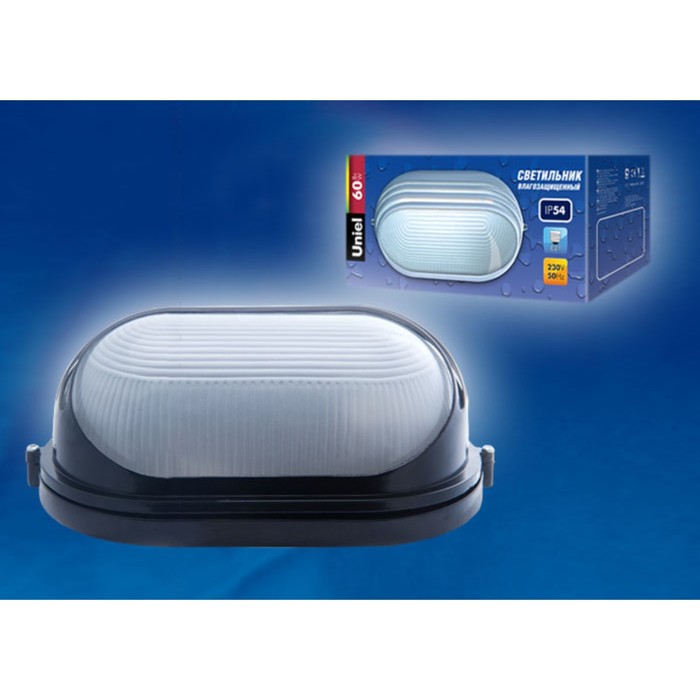 

UWL-O-07-060-Black, овал ресничка, IP54 Светильник влагозащищенный