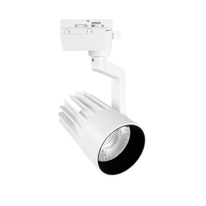

Светильник-прожектор светодиодный трековый Uniel, 30 Вт, IP40, LED, 4000К, 3000 Лм, 145х80х123 мм, цвет белый