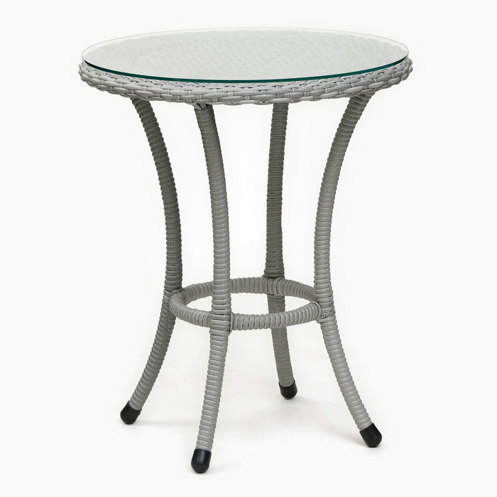 Стол садовый из искусственного ротанга 60х75см серый садовый стул cosmo из ротанга