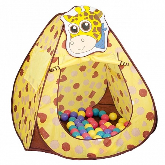 Игровой домик Жираф + 100 шариков CBH-11 cbh 26 игровой домик конфети colorful с мячиками 100 шт