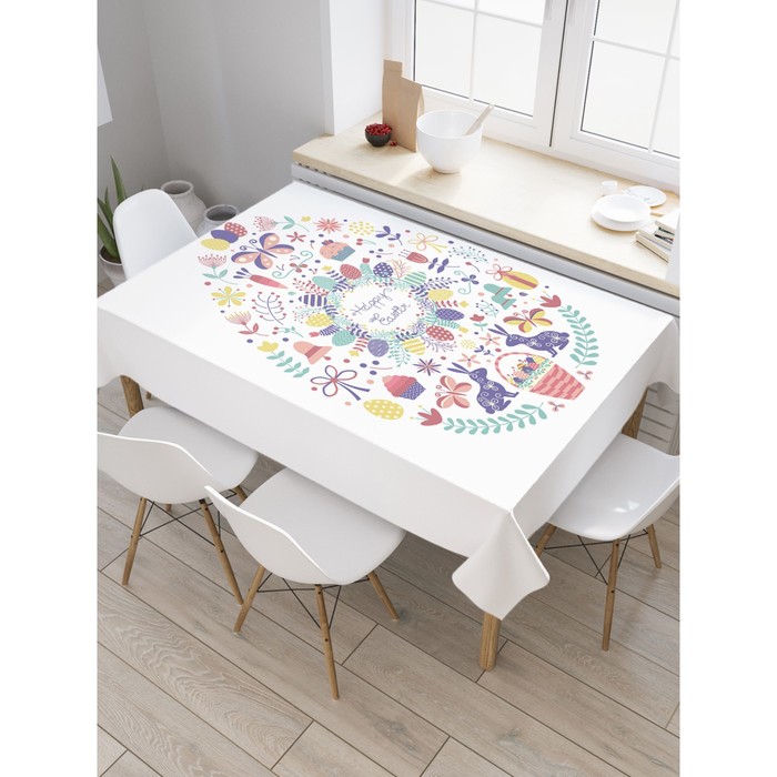 Скатерть на стол с рисунком «Пасхальные символы», размер 120x145 см