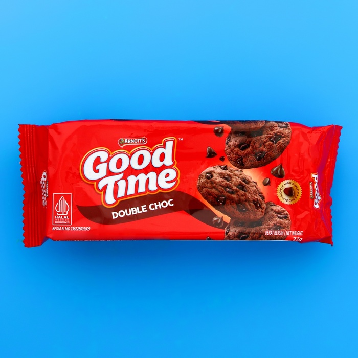Печенье Good Time со вкусом двойного шоколада 72 г печенье сэндвич konti супер контик со вкусом шоколада 100 г