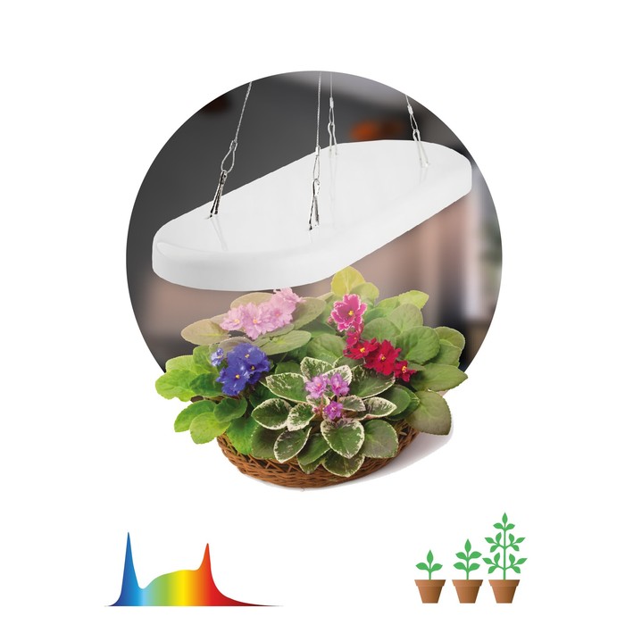 Светильник для растений ЭРА FITO-25W-QLED-FLY подвесной полного спектра 25 Вт светильник для растений эра линейный 14вт полного спектра т5