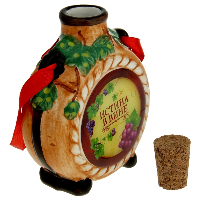 Штофик "Истина в вине", 9 х 13 см