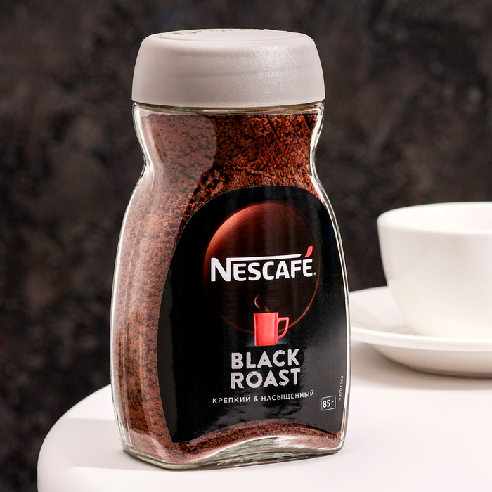 Кофе Nescafe Black Roast, 85 г кофе nescafe black roast 85 г