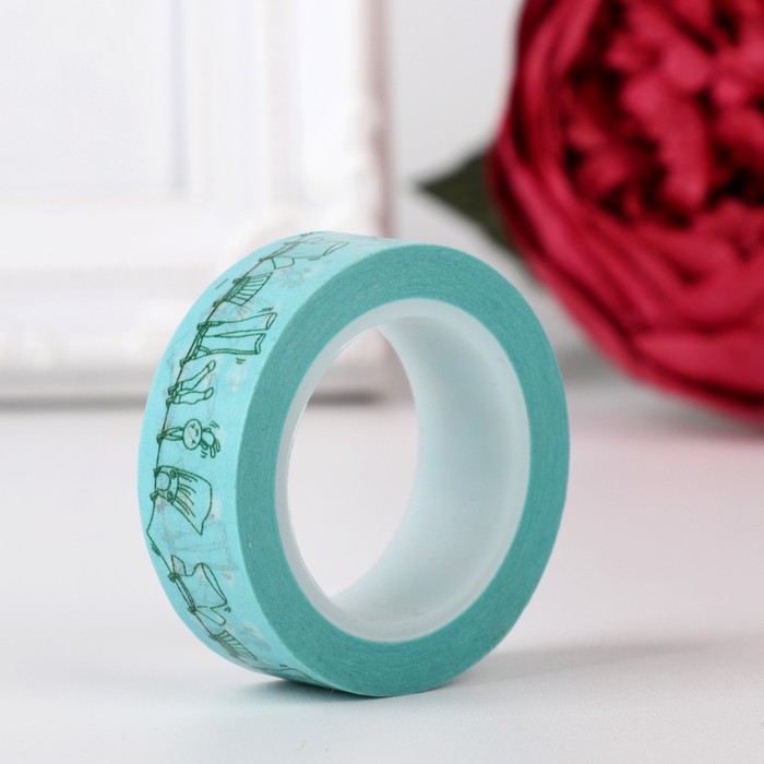 Клейкая лента декоративная бумажная "Прачечная"