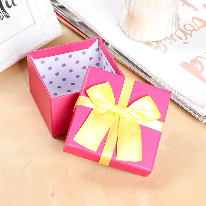 Набор коробок 3в1 "Настроение", розовый, 13 х 13 х 7,5 - 9 х 9 х 5,5 см