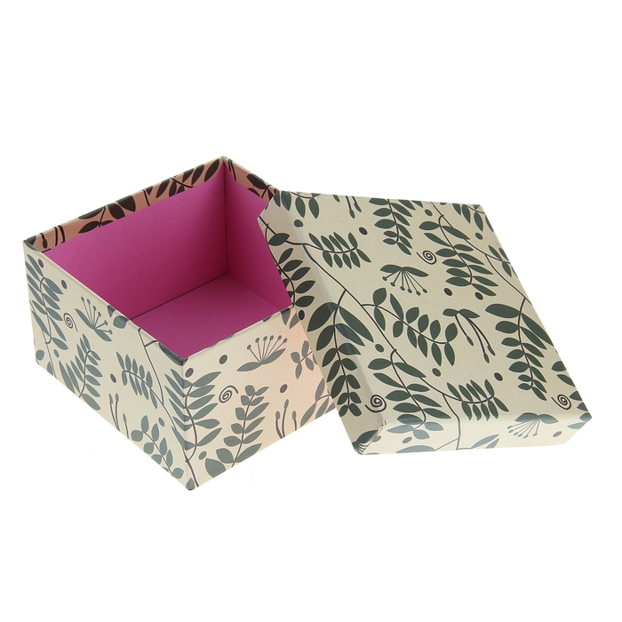 Набор коробок 5в1 "Веточки", 19,5 х 19,5 х 11,4 - 10,8 х 10,8 х 6 см