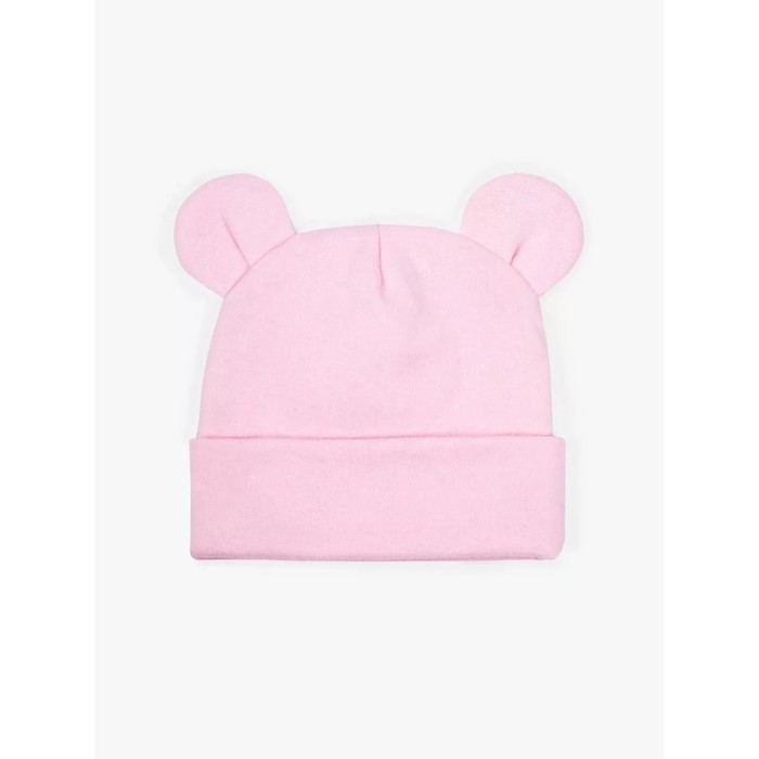 

Шапочка детская Amarobaby Nature essence bear, размер 46-48, цвет розовый