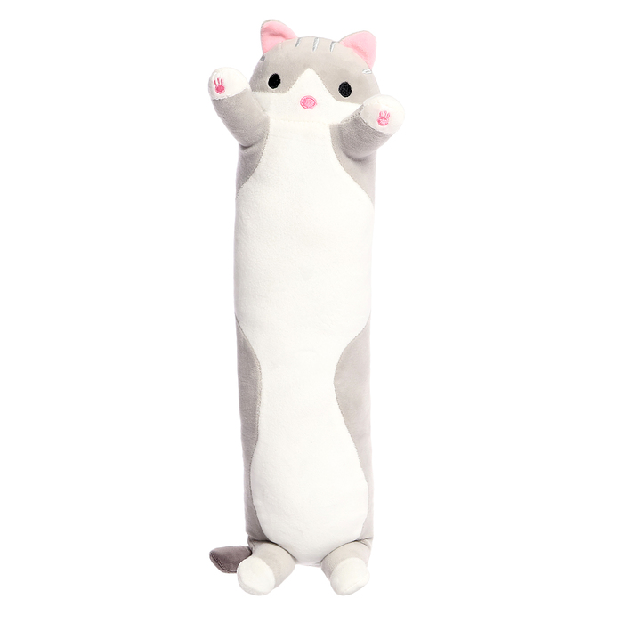 Мягкая игрушка «Кот Батон», цвет серый, 50 см кот батон 110 см серый кот обнимашка плюшевая игрушка кот батон серый 110 см длинный кот подушка 110 см