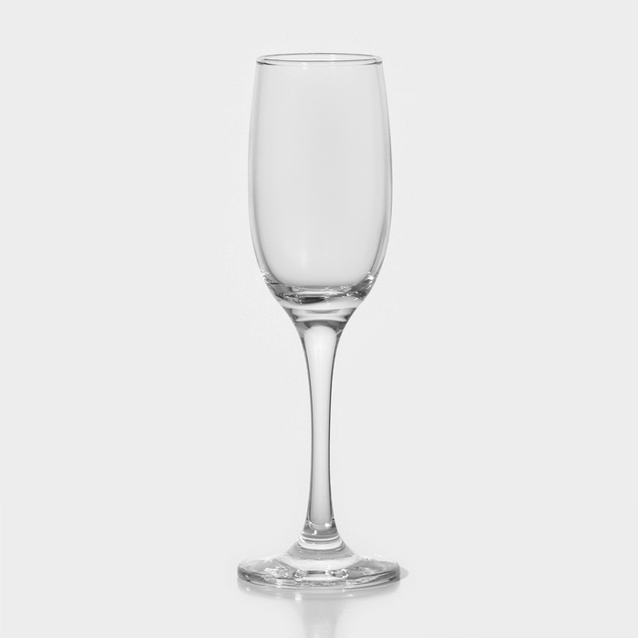Бокал стеклянный для шампанского «Ресто», 180 мл бокал стеклянный для шампанского magistro ларго 180 мл 7×19 7 см цвет зелёный