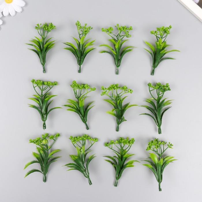 Искусственное растение для творчества Араукария набор 12 шт зелёный 9,5 см
