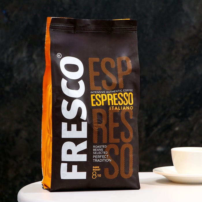 кофе fresco arabica espresso зерновой 200 г Кофе FRESCO ESPRESSO ITALIANO, зерновой, 900 г
